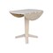 International Concepts 42 in. Solid Wood Round Dual Drop Leaf Dining Pedestal Table - 36.3 in.High, Unfinished K-42DPT-23B-36 - alternate 2